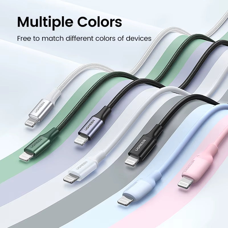 Mfi 20W PD USB C to Lightning Cable for Iphone 14 13 12 Pro Max Fast Charging for Ipad Mini Phone Type C Cable