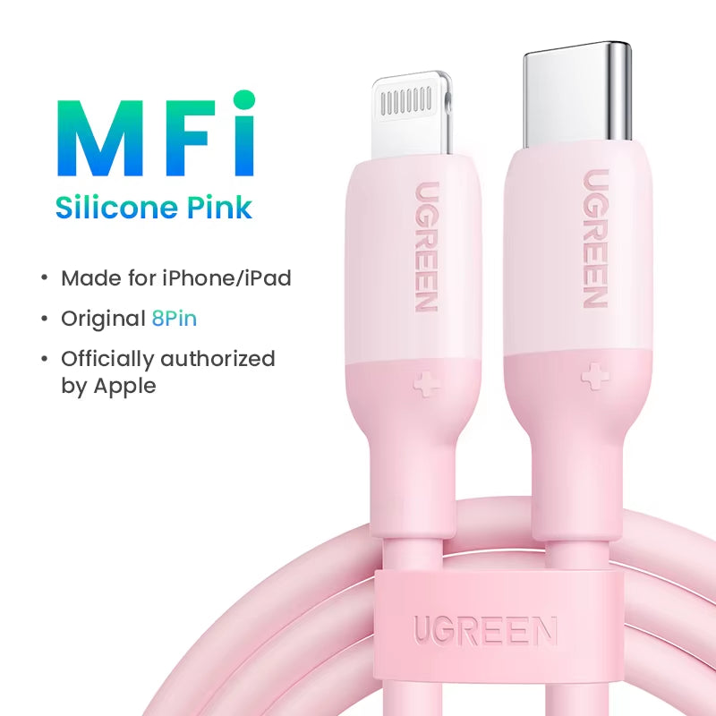 Mfi 20W PD USB C to Lightning Cable for Iphone 14 13 12 Pro Max Fast Charging for Ipad Mini Phone Type C Cable