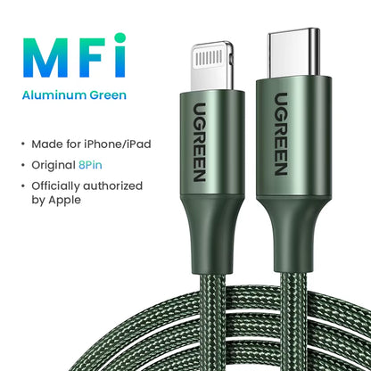 Mfi 20W PD USB C to Lightning Cable for Iphone 14 13 12 Pro Max Fast Charging for Ipad Mini Phone Type C Cable